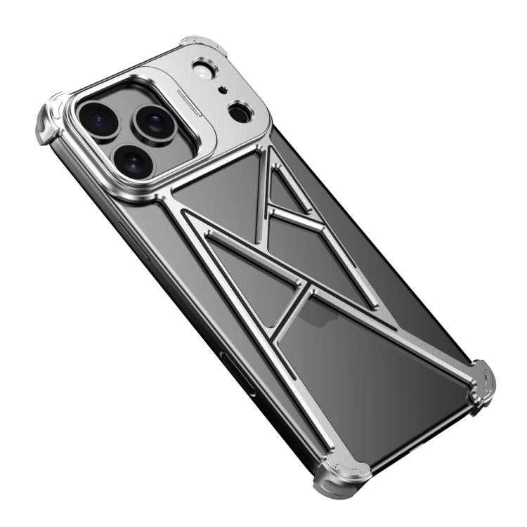 Four Corner Shockproof Lens Bracket Hollow Metal Phone Case