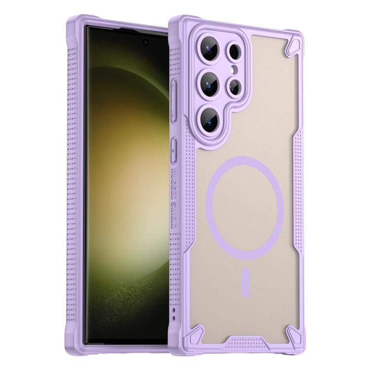 Armor Glaze MagSafe Magnetic Phone Case, For Samsung Galaxy S24 FE 5G, For Samsung Galaxy S24 Ultra 5G, For Samsung Galaxy S23 Ultra 5G