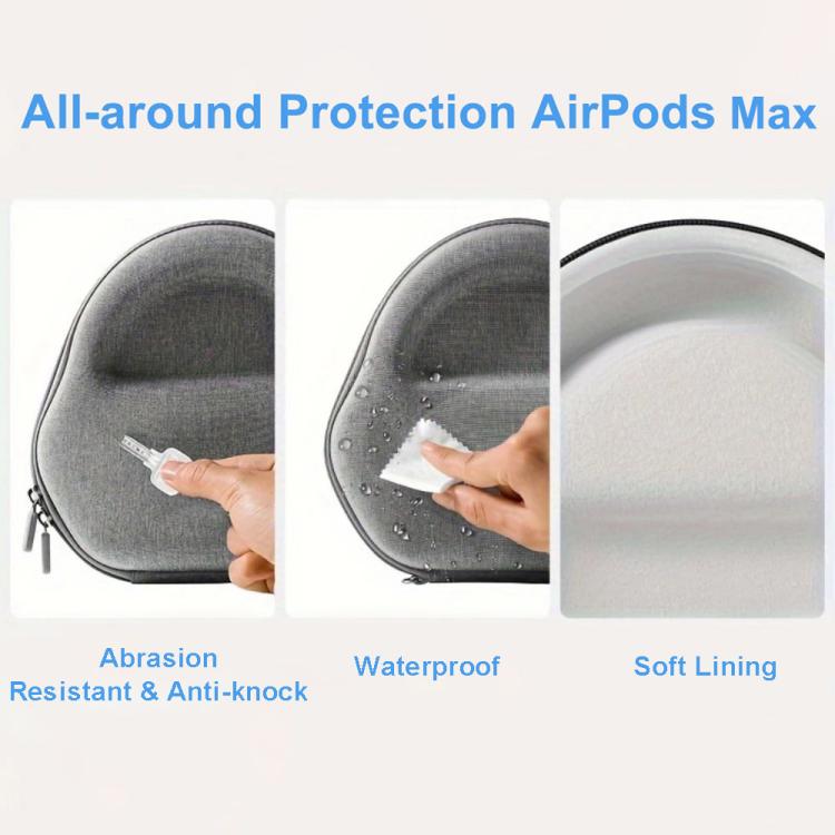 For AirPods Max Headset Storage Bag Waterproof Hard Shell Protective Case