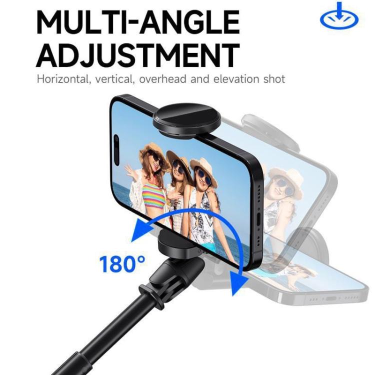 TT01 1.77m All-in-one Auto Pop Open Tripod Magnetic Remote Selfie Stick