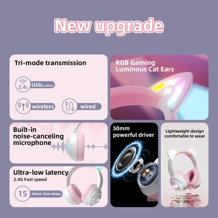 ONIKUMA GT838 2.4G Head-mounted Wireless Bluetooth Headphone