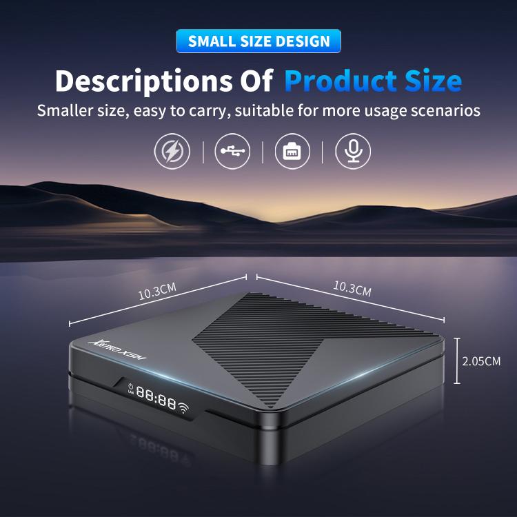X88 Pro X5M Android 14.0 Smart TV Box, S905X5M 2.0GHz 64-bit Quad-core Cortex-A55