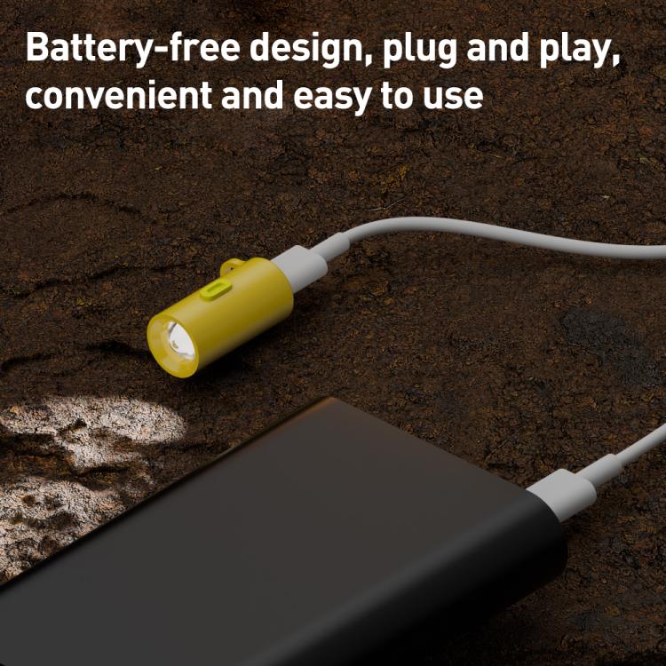 Type-C Port Portable Outdoor Ultra-Low Power 210-230LM Flashlight