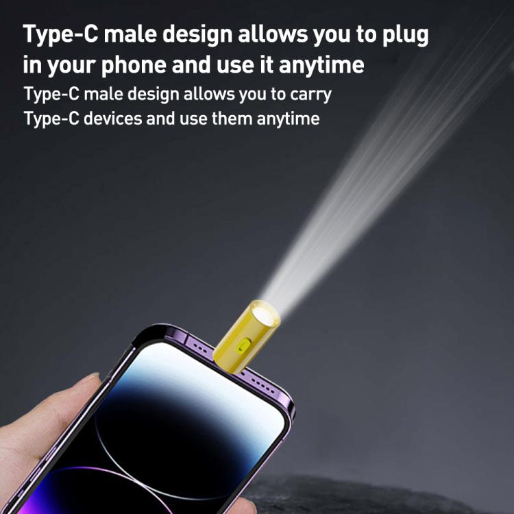 Type-C Port Portable Outdoor Ultra-Low Power 210-230LM Flashlight
