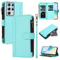 Magnetic Closure 9 Card Slots Zipper Leather Case with Hand Strap, For Samsung Galaxy S22+ 5G, For Samsung Galaxy S22 5G, For Samsung Galaxy S21 FE 5G, For Samsung Galaxy S21 5G, For Samsung Galaxy S21+ 5G, For Samsung Galaxy S21 Ultra 5G