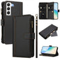 Magnetic Closure 9 Card Slots Zipper Leather Case with Hand Strap, For Samsung Galaxy S22+ 5G, For Samsung Galaxy S22 5G, For Samsung Galaxy S21 FE 5G, For Samsung Galaxy S21 5G, For Samsung Galaxy S21+ 5G, For Samsung Galaxy S21 Ultra 5G