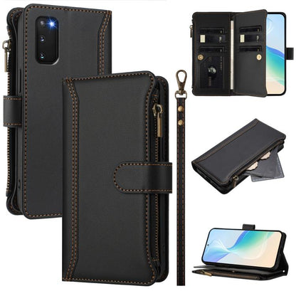 Magnetic Closure 9 Card Slots Zipper Leather Case with Hand Strap, For Samsung Galaxy S24 FE 5G, For Samsung Galaxy S24 Ultra 5G, For Samsung Galaxy S23 FE 5G, For Samsung Galaxy S23 Ultra 5G, For Samsung Galaxy S23+ 5G, For Samsung Galaxy S23 5G      ...