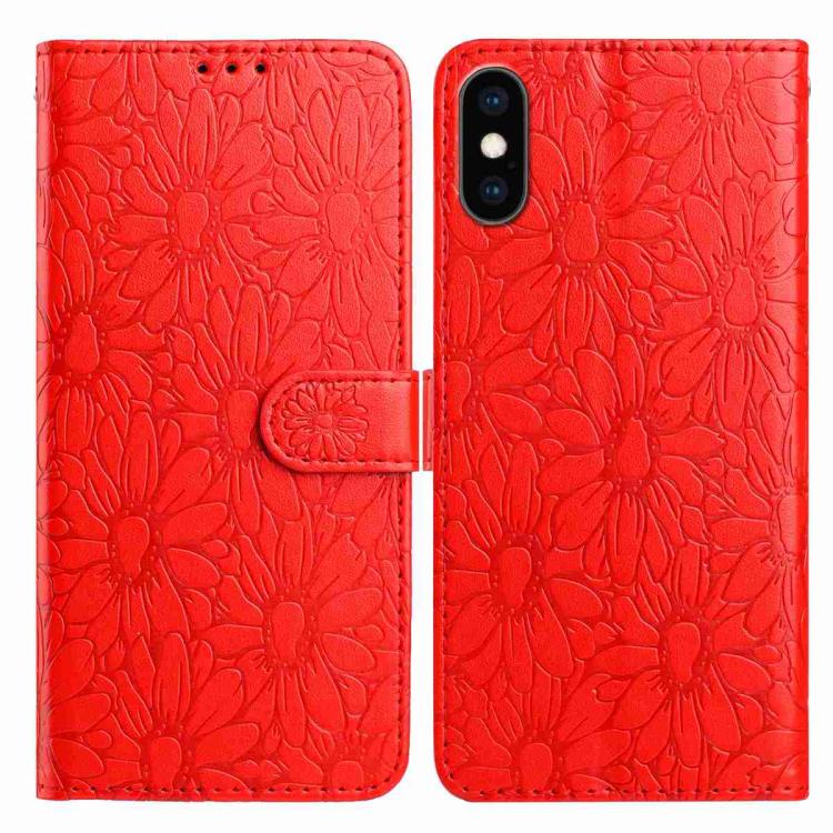 Daisy Embossed Leather Phone Case