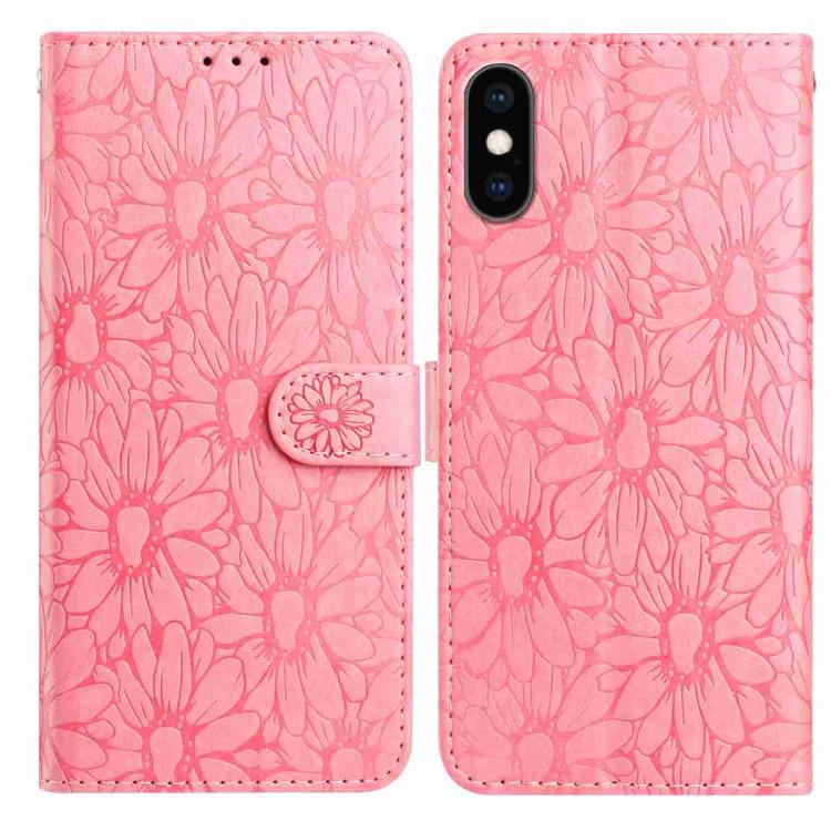 Daisy Embossed Leather Phone Case