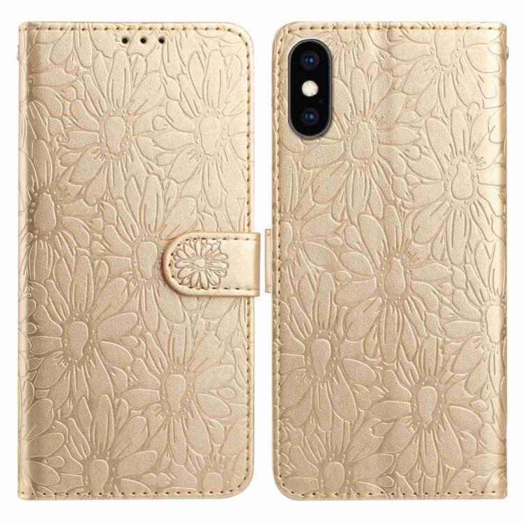 Daisy Embossed Leather Phone Case