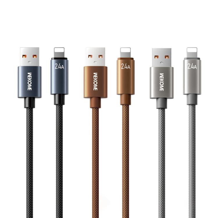 WK WDC-63i 12W USB to 8 Pin Fast Charging Data Cable, Length: 1.2m