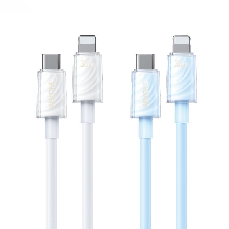 WK WDC-73 PD30W Type-C to 8 Pin Fast Charging Data Cable, Length: 1.2m