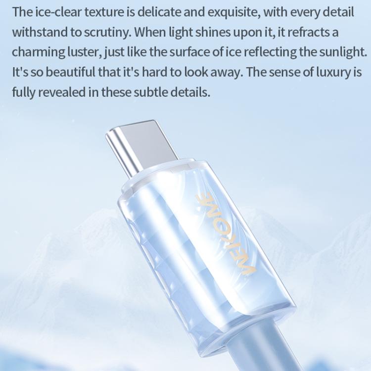 WK WDC-73 PD30W Type-C to 8 Pin Fast Charging Data Cable, Length: 1.2m