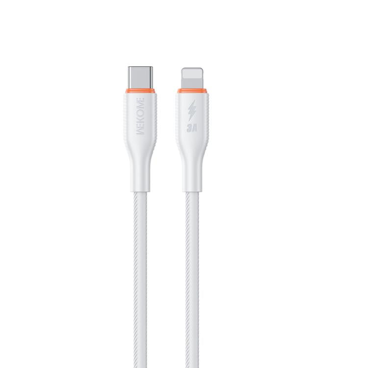 WK WDC-92 PD27W Type-C to 8 Pin Silicone Data Cable, Length: 1.2m