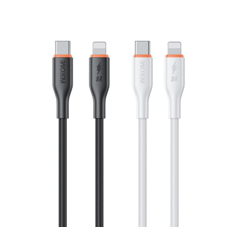 WK WDC-92 PD27W Type-C to 8 Pin Silicone Data Cable, Length: 1.2m