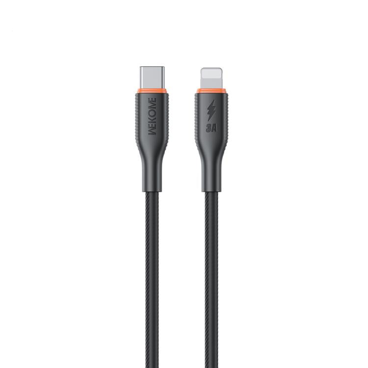 WK WDC-92 PD27W Type-C to 8 Pin Silicone Data Cable, Length: 1.2m