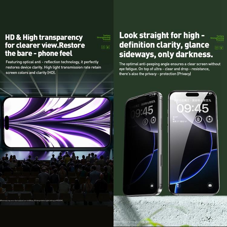 WK WTP-097 Jungle Series Kinkong 6D Curved Privacy Tempered Glass Film