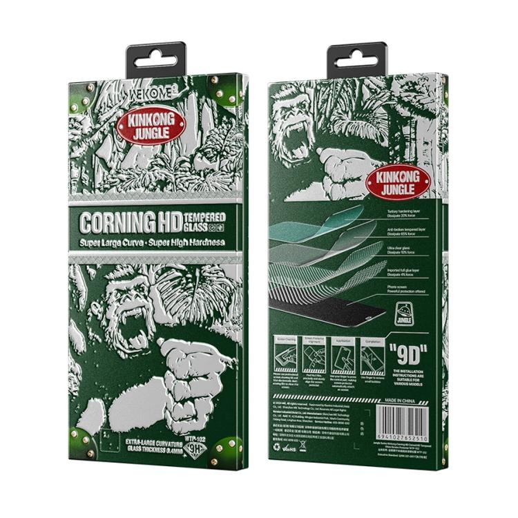 WK WTP-102 Jungle Series Kinkong Corning 9D Curved HD Tempered Glass Film
