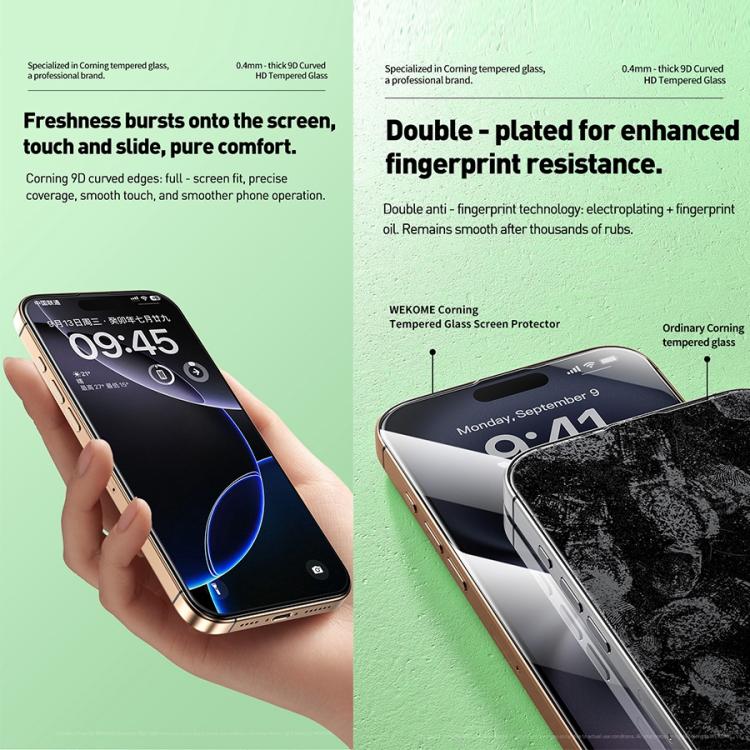 WK WTP-102 Jungle Series Kinkong Corning 9D Curved HD Tempered Glass Film