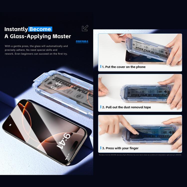WK WTP-115 Easy Install 6D Curved Ultra-Fine Edge HD Tempered Glass Film