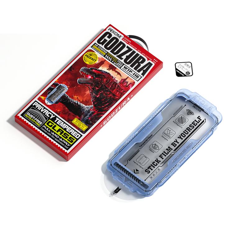 WK WTP-116 Easy Install 6D Curved Ultra-Fine Edge Privacy Tempered Glass Film