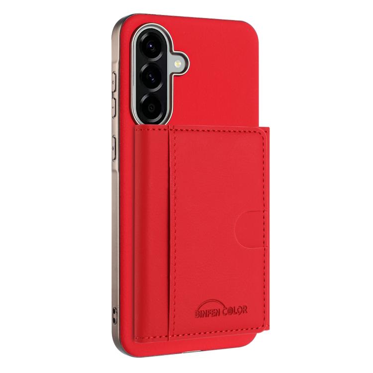 Solid Color Horizontal Magnetic Card Bag RFID MagSafe Phone Case, For Samsung Galaxy S25 5G, For Samsung Galaxy S25+ 5G, For Samsung Galaxy S25 Ultra 5G, For Samsung Galaxy S24 FE 5G, For Samsung Galaxy S24 Ultra 5G, For Samsung Galaxy S24+ 5G         ...
