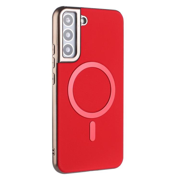 Solid Color Plating MagSafe Full Coverage Phone Case, For Samsung Galaxy S25 5G, For Samsung Galaxy S25+ 5G, For Samsung Galaxy S25 Ultra 5G, For Samsung Galaxy S24 FE 5G, For Samsung Galaxy S24 Ultra 5G, For Samsung Galaxy S24+ 5G                     ...