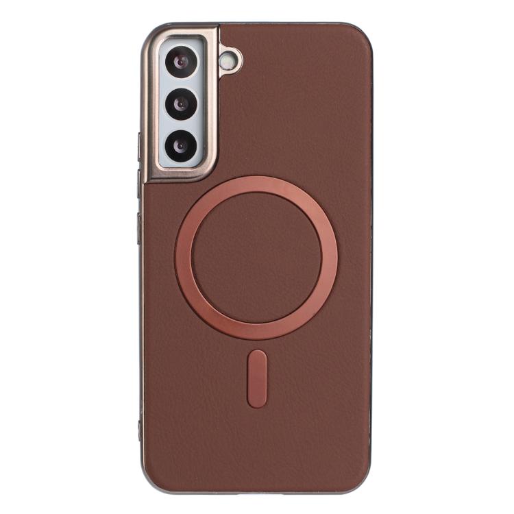 Solid Color Plating MagSafe Full Coverage Phone Case, For Samsung Galaxy S25 5G, For Samsung Galaxy S25+ 5G, For Samsung Galaxy S25 Ultra 5G, For Samsung Galaxy S24 FE 5G, For Samsung Galaxy S24 Ultra 5G, For Samsung Galaxy S24+ 5G                     ...