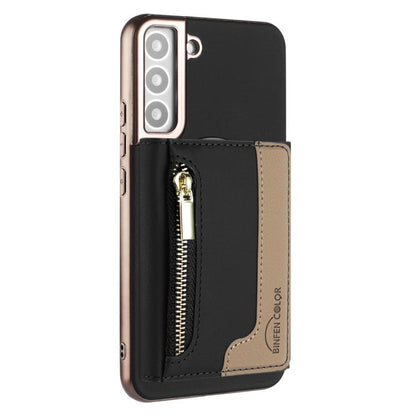 Zipper Horizontal Magnetic Card Bag RFID MagSafe Phone Case, For Samsung Galaxy S23+ 5G, For Samsung Galaxy S23 5G, For Samsung Galaxy S22 Ultra 5G, For Samsung Galaxy S22+ 5G, For Samsung Galaxy S22 5G, For Samsung Galaxy S21 5G                       ...