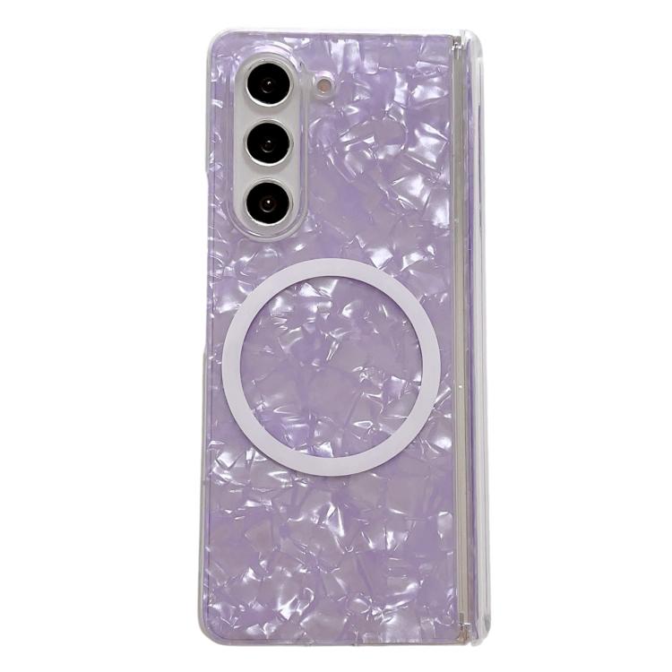 Magnetic Axis Pearlescent Shell Texture MagSafe Phone Case