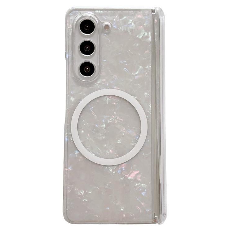 Magnetic Axis Pearlescent Shell Texture MagSafe Phone Case