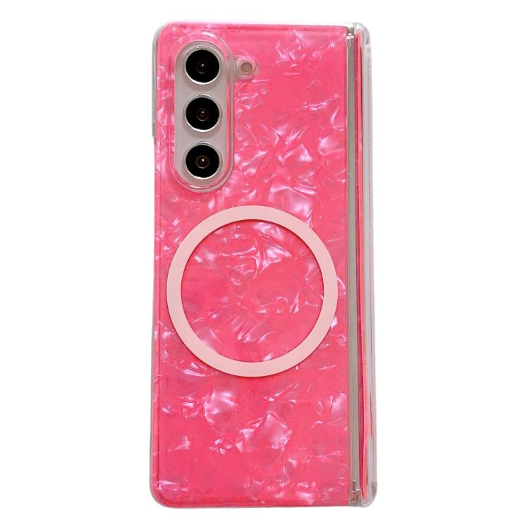 Magnetic Axis Pearlescent Shell Texture MagSafe Phone Case