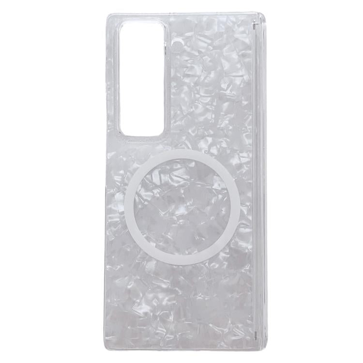 Magnetic Axis Pearlescent Shell Texture MagSafe Phone Case