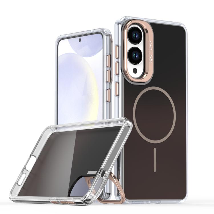 Gradient Discolor Lens Kickstand Magsafe Phone Case, For Samsung Galaxy S26+ 5G, For Samsung Galaxy S26 Ultra 5G, For Samsung Galaxy S26 5G, For Samsung Galaxy S25 Edge 5G, For Samsung Galaxy S25 / S24 5G, For Samsung Galaxy S25+ / S24+ 5G             ...