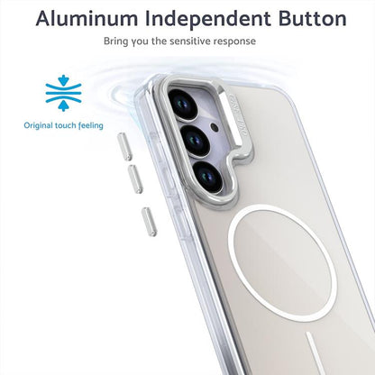 Gradient Discolor Lens Kickstand Magsafe Phone Case, For Samsung Galaxy S23+ 5G, For Samsung Galaxy S23 5G