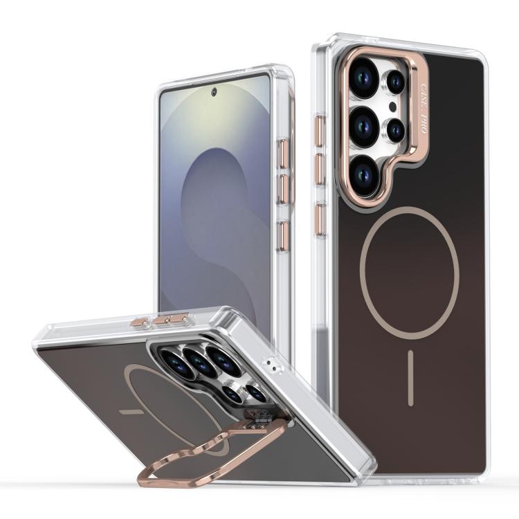 Gradient Discolor Lens Kickstand Magsafe Phone Case, For Samsung Galaxy S26+ 5G, For Samsung Galaxy S26 Ultra 5G, For Samsung Galaxy S26 5G, For Samsung Galaxy S25 Edge 5G, For Samsung Galaxy S25 / S24 5G, For Samsung Galaxy S25+ / S24+ 5G             ...