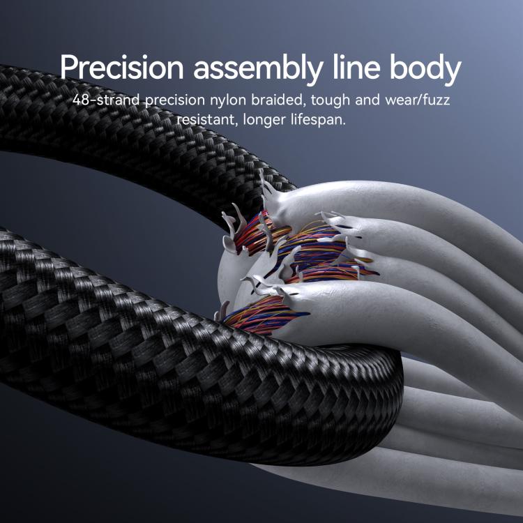 JOYROOM S-A16 Pro Prism Series 3A Digital Display USB to 8 Pin Fast Charging Data Cable, Length: 1.2m