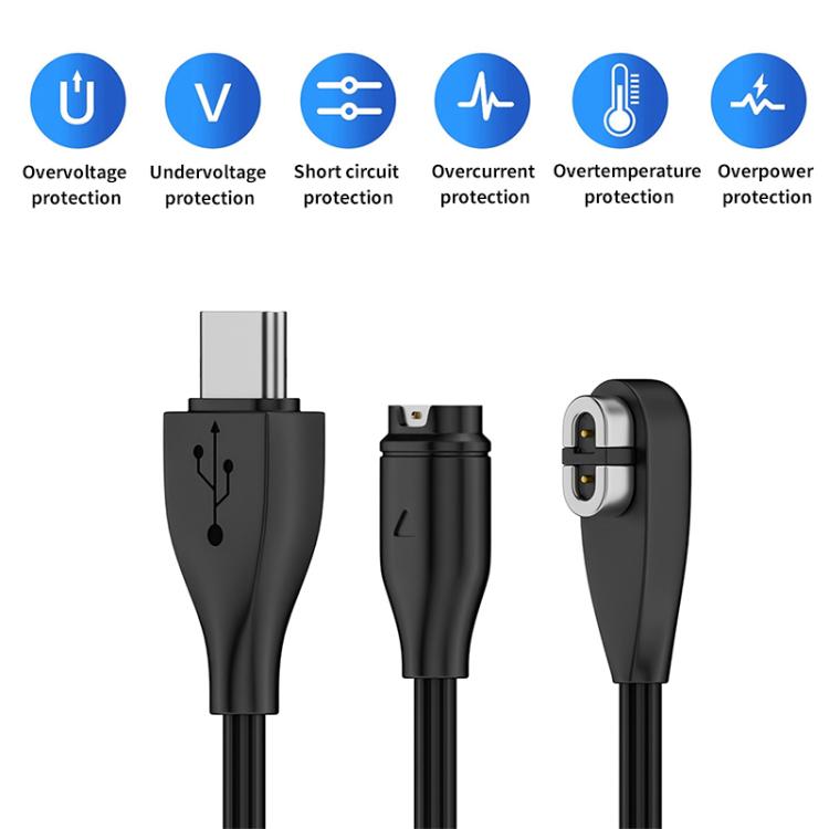 2 in 1 Earphone & Smart Watch Charging Adapter Cable for Shokz & Garmin