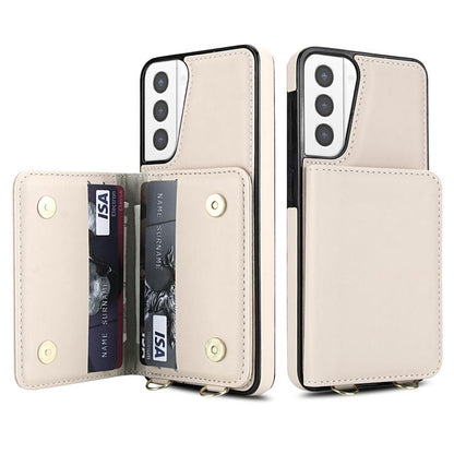 Crossbody Dual-buckle Wallet RFID Back Leather Phone Case, For Samsung Galaxy S21 5G, For Samsung Galaxy S21+ 5G, For Samsung Galaxy S21 Ultra 5G