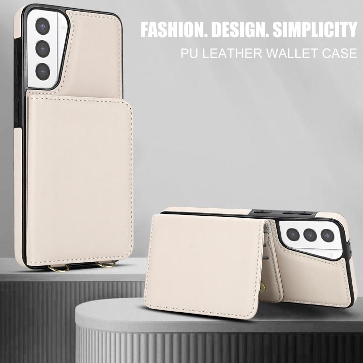 Crossbody Dual-buckle Wallet RFID Back Leather Phone Case, For Samsung Galaxy S21 5G, For Samsung Galaxy S21+ 5G, For Samsung Galaxy S21 Ultra 5G