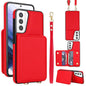 Crossbody Dual-buckle Wallet RFID Back Leather Phone Case, For Samsung Galaxy S21 5G, For Samsung Galaxy S21+ 5G, For Samsung Galaxy S21 Ultra 5G