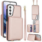 Crossbody Dual-buckle Wallet RFID Back Leather Phone Case, For Samsung Galaxy S21 5G, For Samsung Galaxy S21+ 5G, For Samsung Galaxy S21 Ultra 5G
