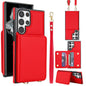 Crossbody Dual-buckle Wallet RFID Back Leather Phone Case, For Samsung Galaxy S25 Ultra 5G, For Samsung Galaxy S24 FE 5G, For Samsung Galaxy S24 Ultra 5G, For Samsung Galaxy S24+ 5G, For Samsung Galaxy S24 5G, For Samsung Galaxy S23 Ultra 5G