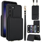 Crossbody Dual-buckle Wallet RFID Back Leather Phone Case, For Samsung Galaxy S23+ 5G, For Samsung Galaxy S23 5G, For Samsung Galaxy S22 Ultra 5G, For Samsung Galaxy S22+ 5G, For Samsung Galaxy S22 5G, For Samsung Galaxy S21 FE 5G