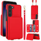 Crossbody Dual-buckle Wallet RFID Back Leather Phone Case, For Samsung Galaxy S23+ 5G, For Samsung Galaxy S23 5G, For Samsung Galaxy S22 Ultra 5G, For Samsung Galaxy S22+ 5G, For Samsung Galaxy S22 5G, For Samsung Galaxy S21 FE 5G
