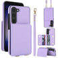 Crossbody Dual-buckle Wallet RFID Back Leather Phone Case, For Samsung Galaxy S23+ 5G, For Samsung Galaxy S23 5G, For Samsung Galaxy S22 Ultra 5G, For Samsung Galaxy S22+ 5G, For Samsung Galaxy S22 5G, For Samsung Galaxy S21 FE 5G
