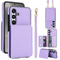 Crossbody Dual-buckle Wallet RFID Back Leather Phone Case, For Samsung Galaxy S25 Ultra 5G, For Samsung Galaxy S24 FE 5G, For Samsung Galaxy S24 Ultra 5G, For Samsung Galaxy S24+ 5G, For Samsung Galaxy S24 5G, For Samsung Galaxy S23 Ultra 5G