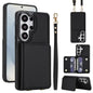 Crossbody Dual-buckle Wallet RFID Back Leather Phone Case, For Samsung Galaxy S26+ 5G, For Samsung Galaxy S26 Ultra 5G, For Samsung Galaxy S26 5G, For Samsung Galaxy S25 Edge 5G, For Samsung Galaxy S25 5G, For Samsung Galaxy S25+ 5G