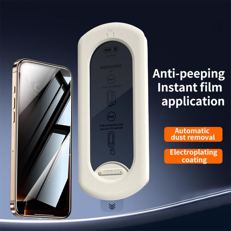 Easy Install Box Dust-Free Privacy Tempered Glass Film