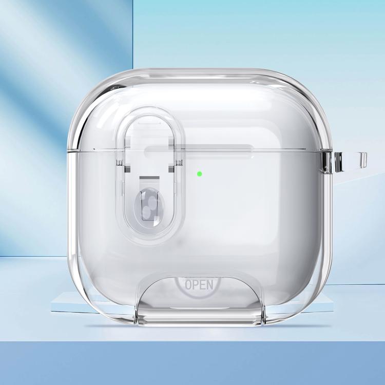 Clear Armor Security Lock Wireless Earphones Case with Hook & Holder